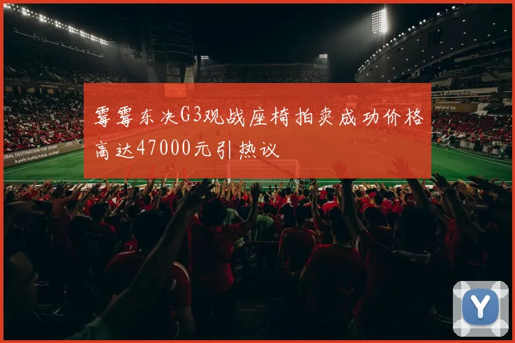霉霉东决G3观战座椅拍卖成功价格高达47000元引热议